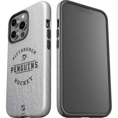 NHL Pittsburgh Penguins Black Text iPhone 15 Pro Impact Case